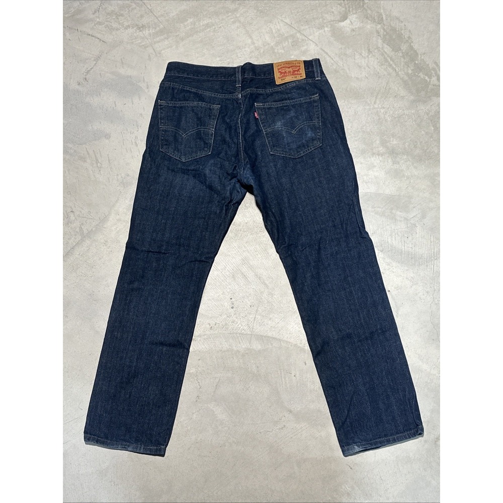 Levi's 514 Jeans Men's 34x30 Blue Dark Wash Slim Straight Leg Jeans Denim
